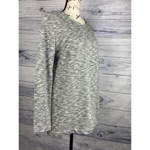 J Crew Mercantile Tunic Sweatshirt Women S Heather Gray Long Sleeve Cotton Blend